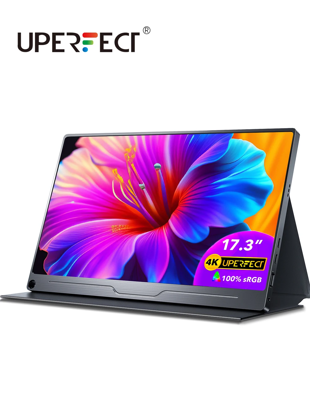 Монитор UPERFECT Truely 4K, 17,3 дюйма, IPS, UHD, 500 Nit, 3840X2160, USB C, HDR, громкоговоритель FreeSync, Type-C, HDMI, OTG, VESA