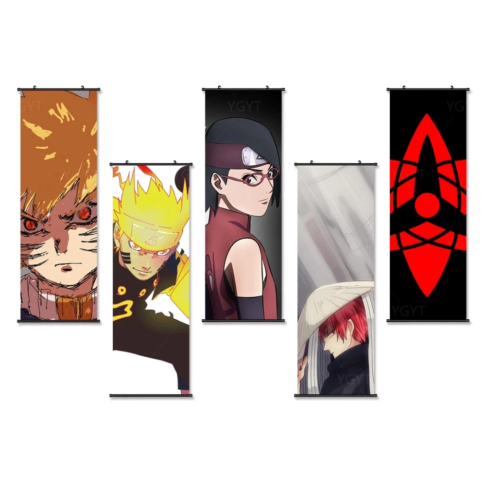 

Japanese Anime Canvas Painting Naruto Bandai Picture Plastic Hanging Scroll Modular Poster Decor Home Bedroom Wall Art HD Prints