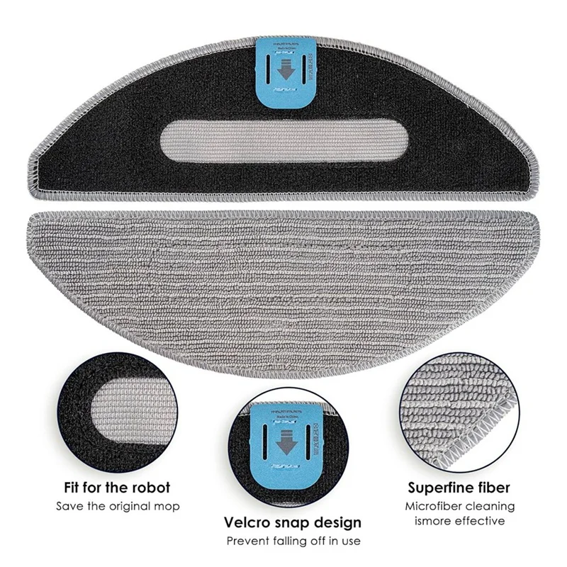 3 ткани для швабры + 6 фитилей робота-пылесоса Irobot Roomba Combo J5 J5+ I5 I5+ и сменные