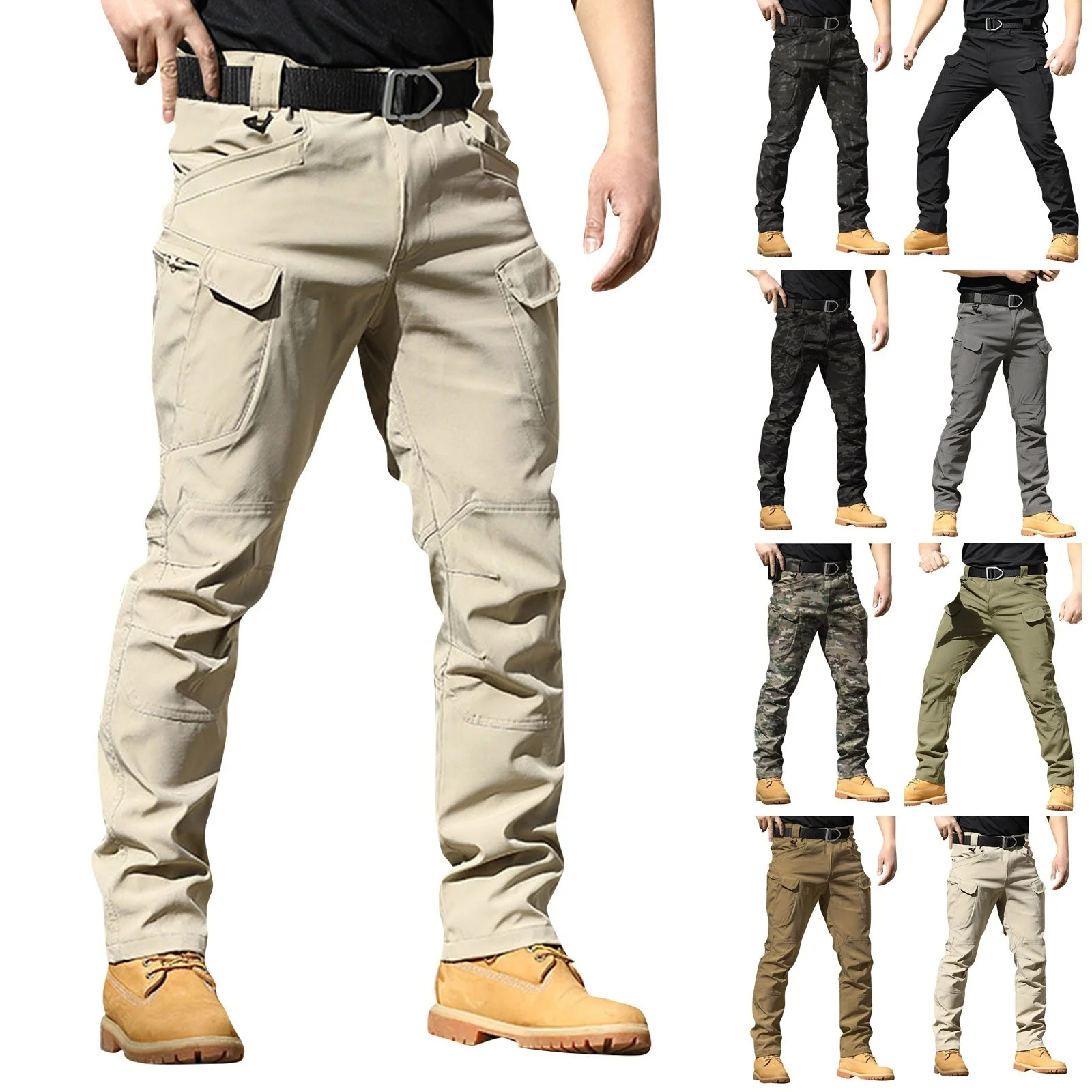 

Fasion Military Caro Pants Men Loose Bay Tactical Trousers Outdoor Casual Cotton Caro Pants Men Multi Pockets Bi Size