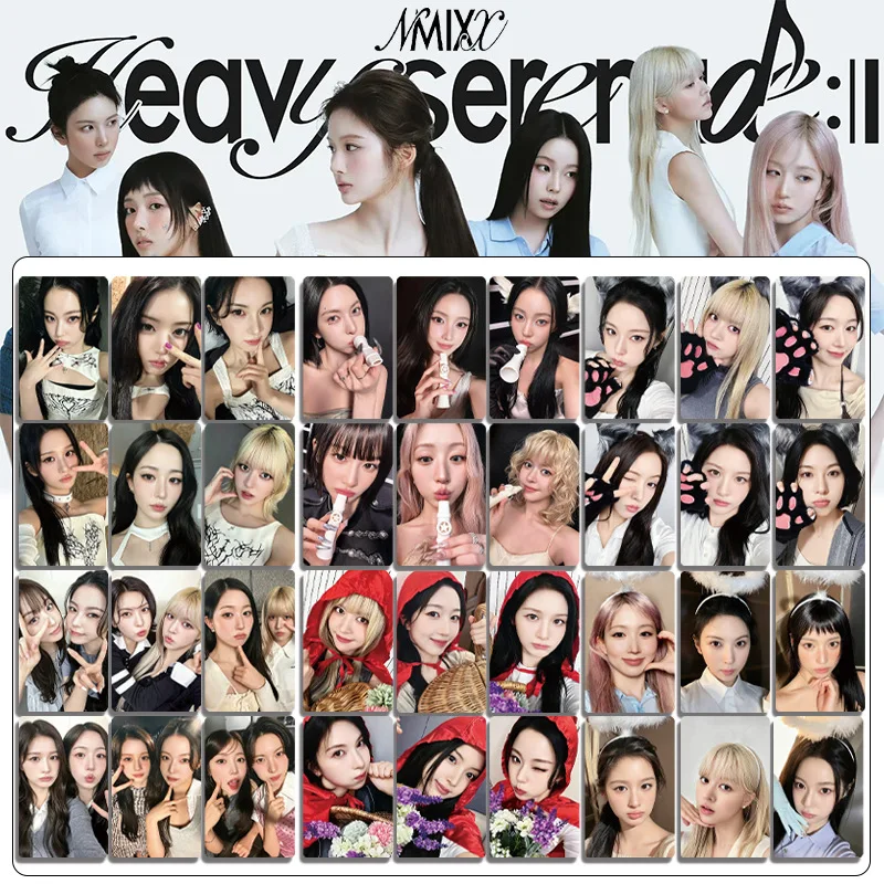 Фото Коллекционные фотокарточки K-pop NMIXX из нового альбома Heavy Serenade, 6 шт./набор, с изображениями Мингсина, Хэвона, Кюджина, Лили, Сульюна №1