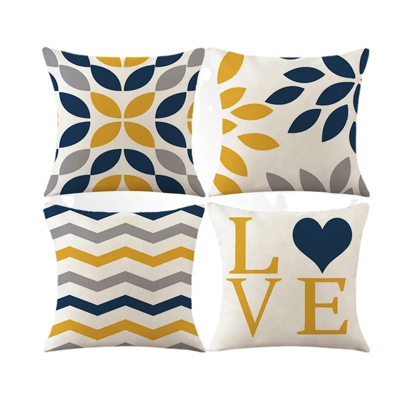 

45*45cm Geometric Abstraction Pillowcase Throw Pillow Covers Home Sofa Car Cushion Cover Decorations Pillow Case Home Pillowslip