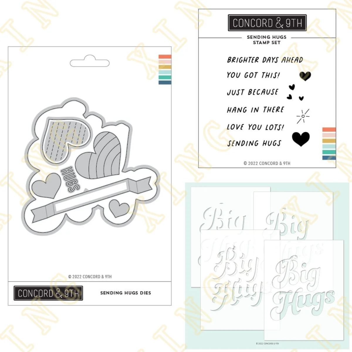 

2023 New Arrival Sending Hugs Metal Cutting Dies Clear Stamps Stencil for Scrapbook Diary Decoration Embossing Template Handmade