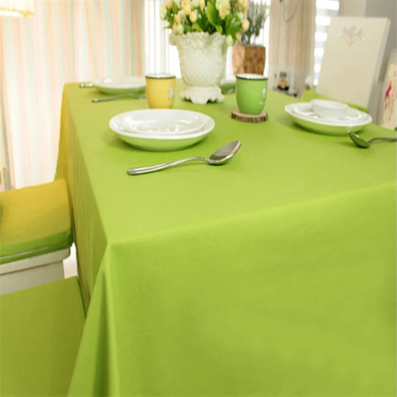 

Pure and fresh green square table table cloth is contracted and contemporary tea table pad round table cloth_AN2805