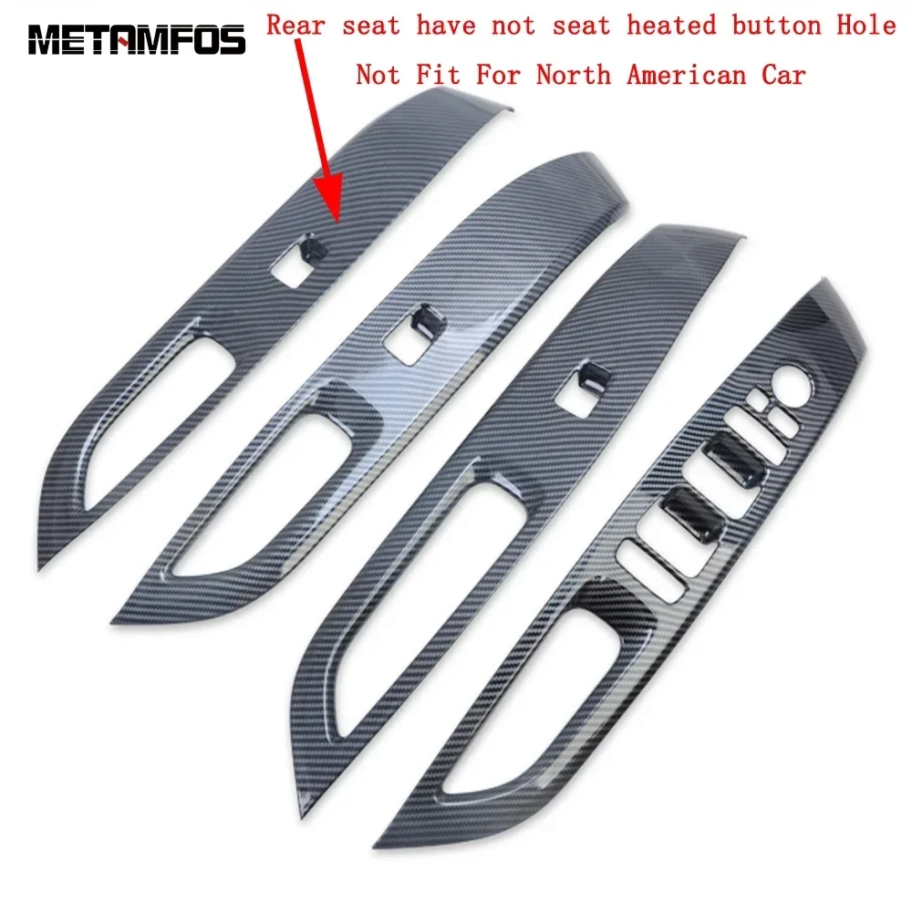 

Накладка переключателя подъема окна для Hyundai Tucson NX4 2021 2022 2023 2024, внутренняя рамка подлокотника из углеродного волокна, аксессуары для интерьера