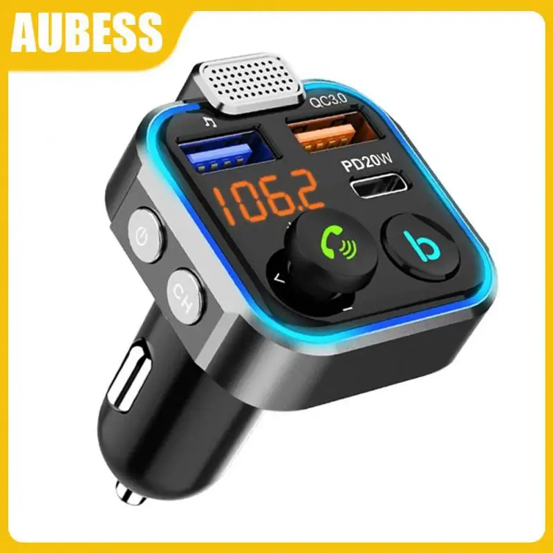 

Durable Car Adapter Pd 20w Mp3 Player Universal Fm Transmitter Support U Disk Car Accessories Hands Free