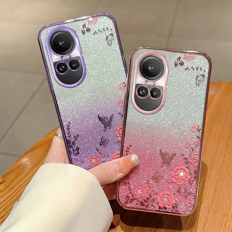 Роскошный Бриллиантовый чехол для OPPO Reno 10 Pro Reno11 A98 A17 A16 k A94 4G A57S