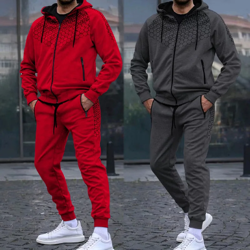 

2023 Men's Fashion Trend Bodysuit Hooded Plush Bodysuit Home Clothing Camouflage Printing Personality Casual Suit