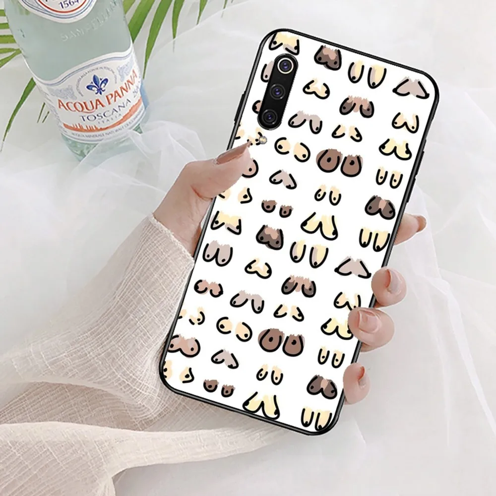 z nadrukiem Boobs Art Print Etui na telefon do Xiaomi Mi 5X 8 9 10 11 12 lite pro 10T PocoX3pro PocoM3 Note