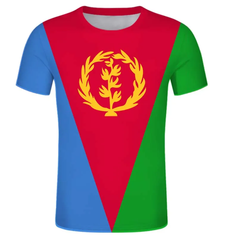 

Eritrea Man T Shirt Custom Name Number Flag Country Unisex Clothing