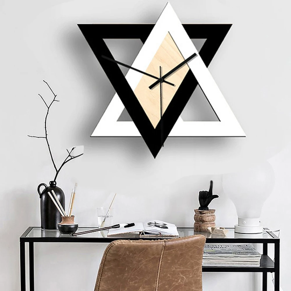 

28cm Nordic Personality Creative Wall Clock Vintage Mute Minimalist Decorative Clock Dining Living Room Decoration Home Decor
