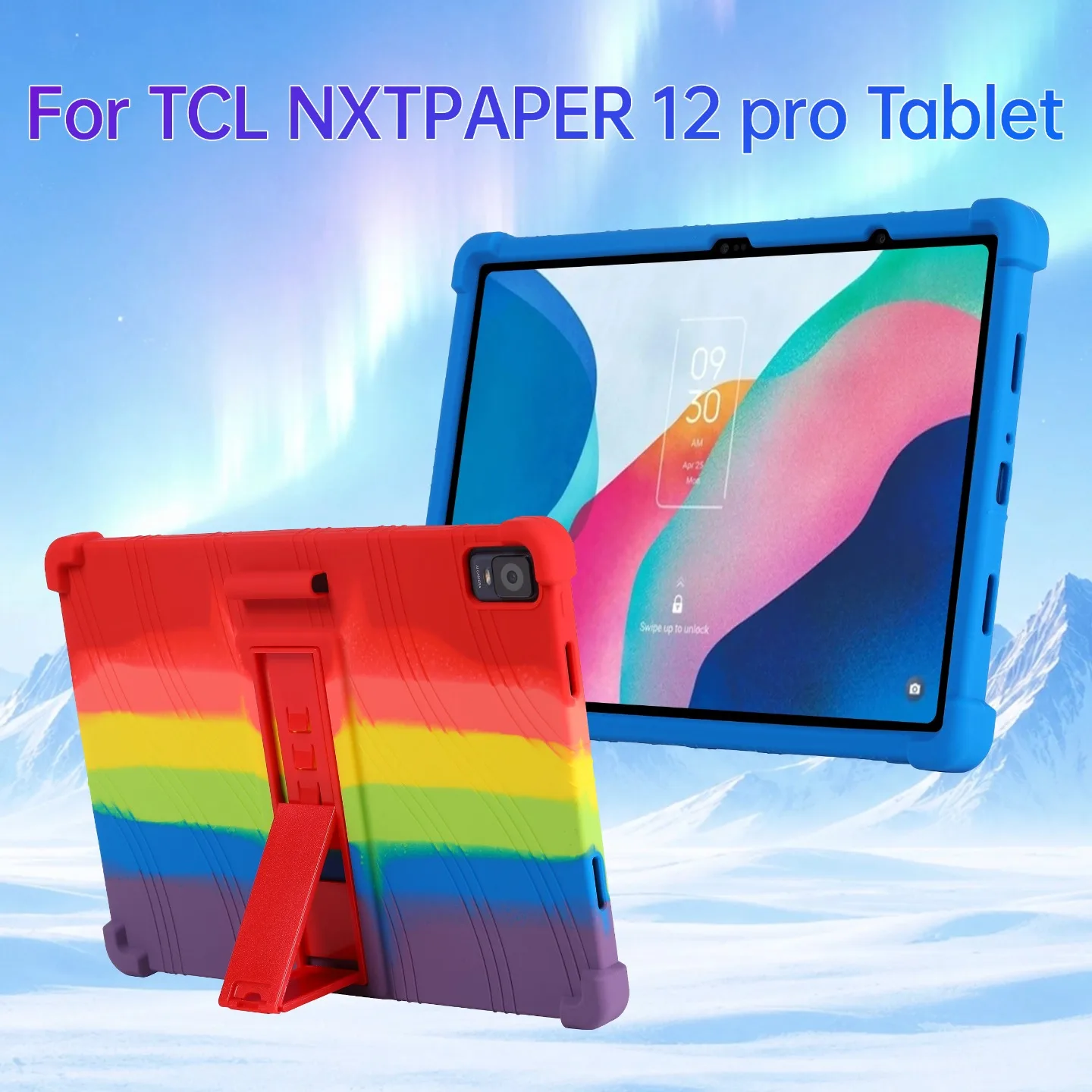 Фото Для TCL NXTPAPER 12 pro 12. Чехол для планшета 2 дюйма, мягкий силиконовый, с регулируемой подставкой, ударопрочный, подходит для детей №1