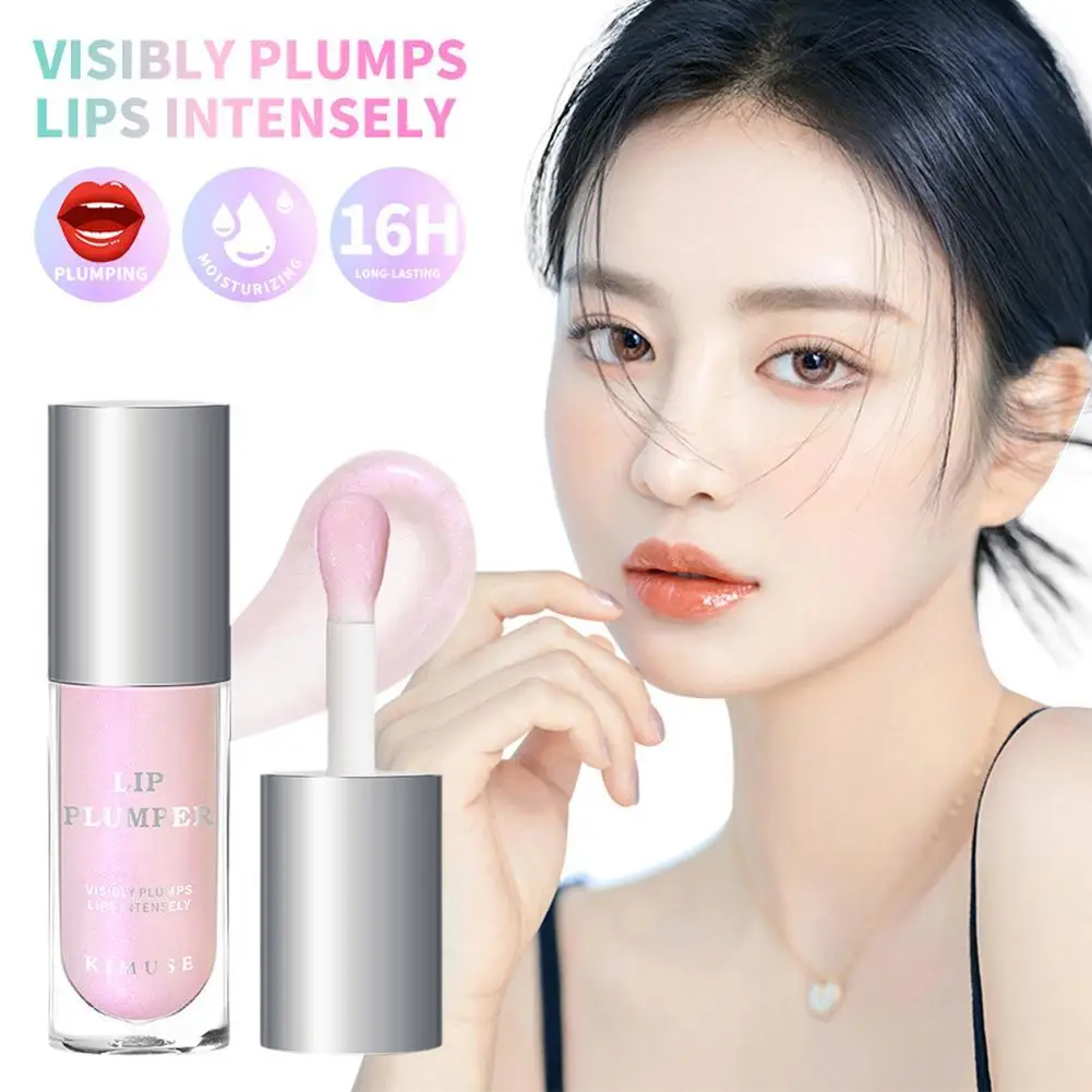 

Women Lip Plumper Moisturizing Nourishes Mirror Water Lip Lotion Reducing Lip Lines Waterproof Long Lasting Liquid Lip Cosmetics