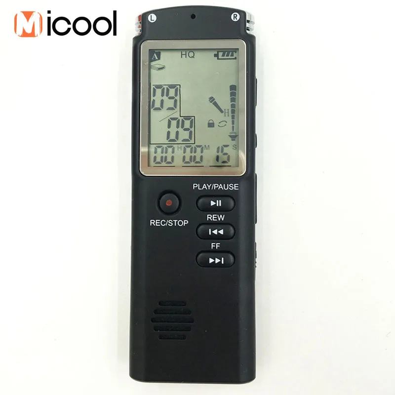 

Portable Voice Recorder T60 32G 96 Hours Telephone Record One-key Recording Audio Recorder Built-in Speaker with WMA MP3 Player