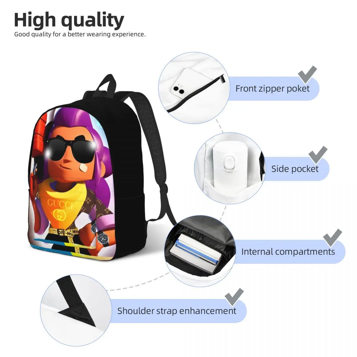 Рюкзак Hileli для видеоигр мальчиков и девочек школьные ранцы учебников учеников