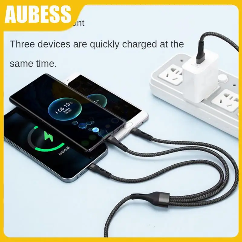 

Non Breaking Fast Charging Cable Braided Protection Weaving Safe Charging Intelligent Shunt Charging Line Data Line Quick Charge