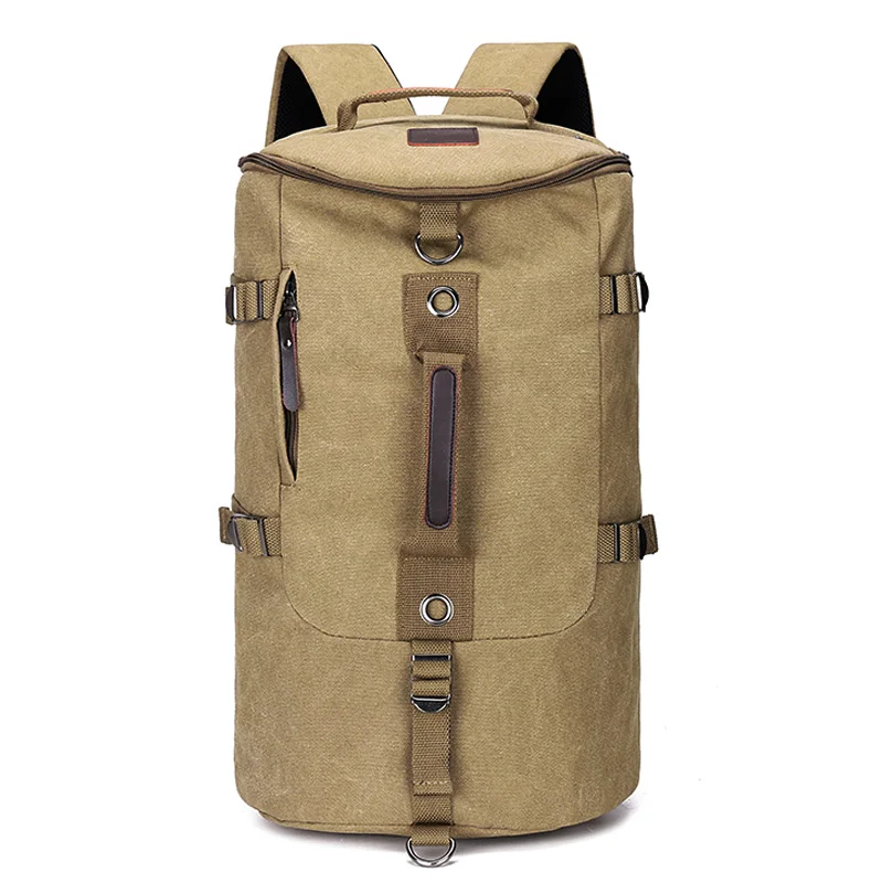 

Shoulder Outdoor 2021 Canvas Bag Bags Backpack Dropship Duffle Bucket Male New Capacity Luggage Men Travel Large Man Rucksack
