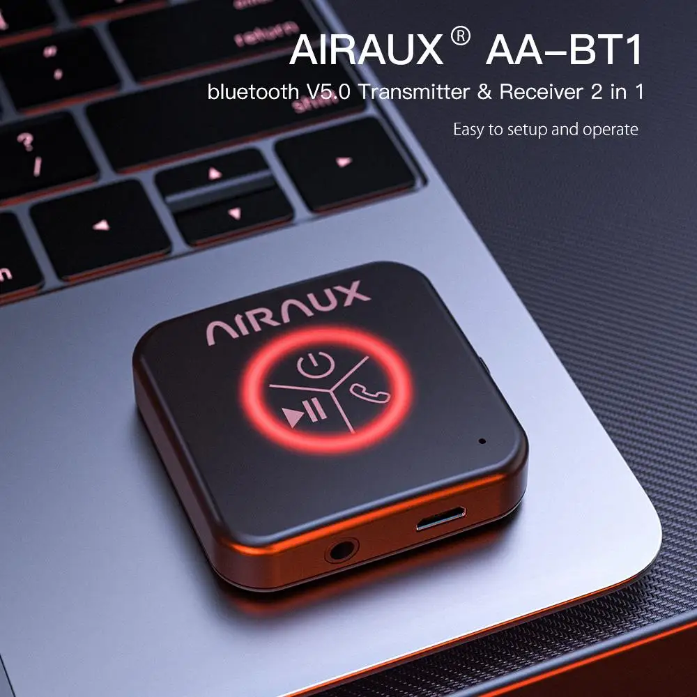 2 in 1 bluetooth 5.0 Transmitter Receiver HD Audio Long Service Time 3.5mm Aux bluetooth Adapter for TV Phone Headset Speaker