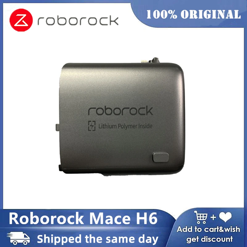 Nuevo paquete de batería de litio 100% original, piezas de repuesto para máquina aspiradora Roborock H6
