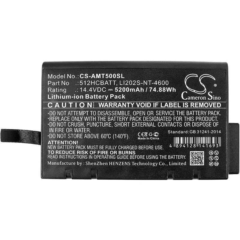 

Cameron Sino 5200mAh Battery For Anritsu Nettest CMA-5000 Nettest CMA-5000A TSI 8533EP 8533 8534 8530EP LI202SX-6600