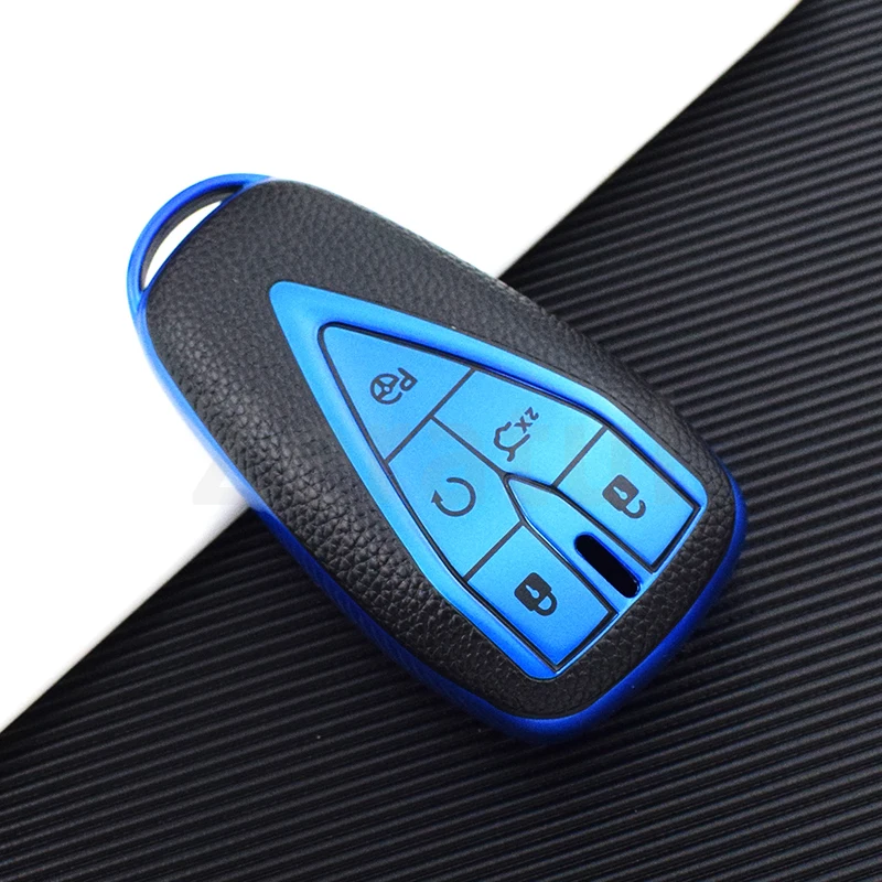 3/4/5 przycisków Skórzany pokrowiec na kluczyk samochodowy TPU do Changan CS35 PLUS CS75PLUS CS55PLUS Fob Shell Holder Protector Akcesoria