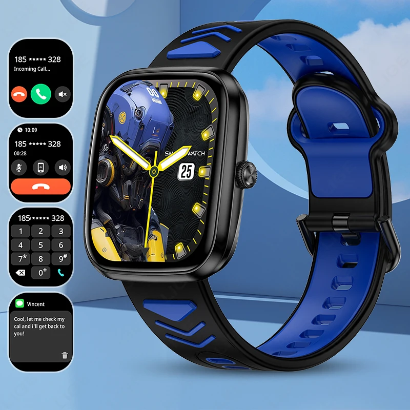 LIGE Умные часы для детей Мальчики Подарки девочек Трекер роста Bluetooth Звонки мужчин