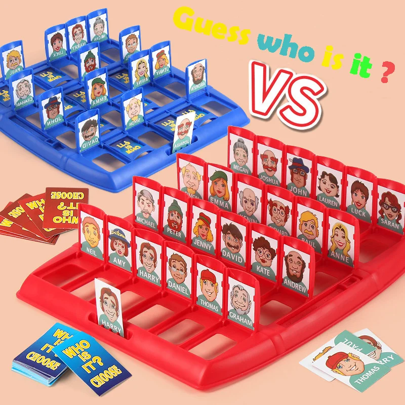 

Who Is It Guess Who I Am Children's Guess The Character Gathering Board Parent-child Interactive Family Game Chess and Card Toys