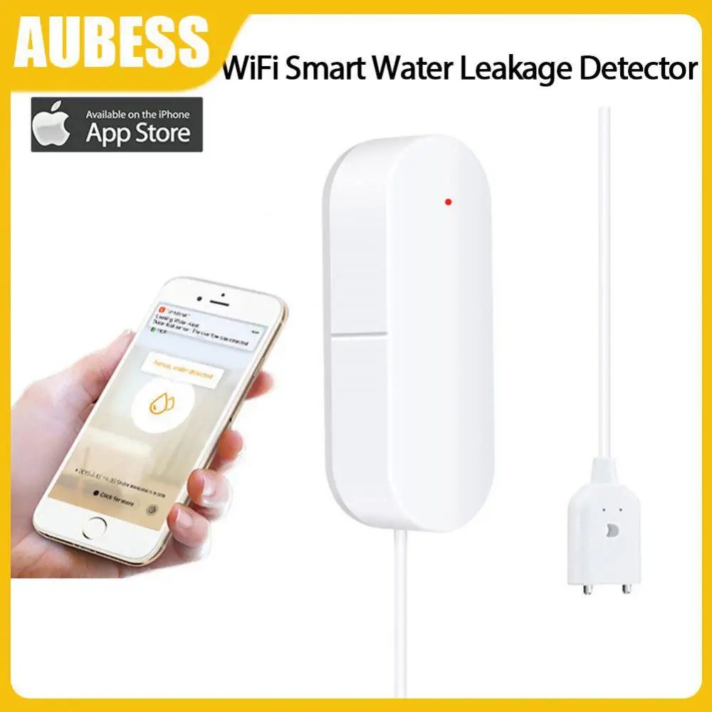 

Smart Life Smart Water Detector Overflow Alarm Wifi Water Leakage Detection Voice Control Tuya Home Security System Smart Home