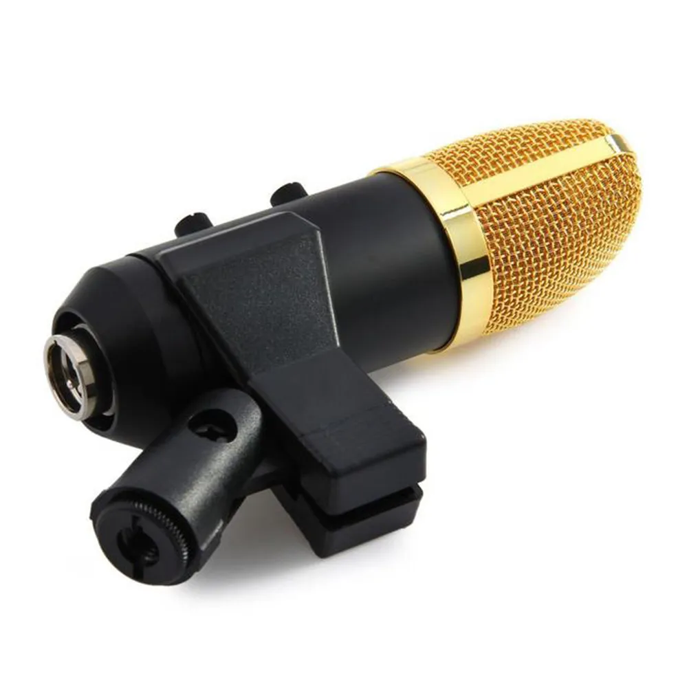 Фото USB-конденсаторный микрофон F100tl, черный, со встроенным чипом реверберации, объемным звуком, эффектом басов, регулируемый, для караоке и домашней записи №1