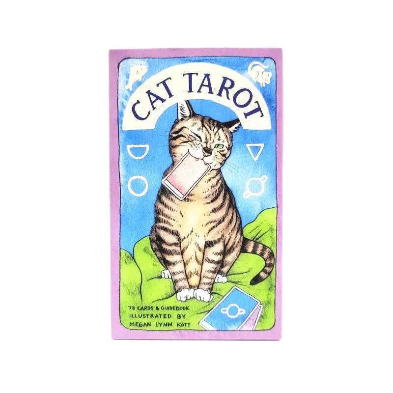 12x7cm Cat Tarot 78 Cards/Set With Paper Instruction For Friends Party Festival Gift Entertainment Board Game Divination Games