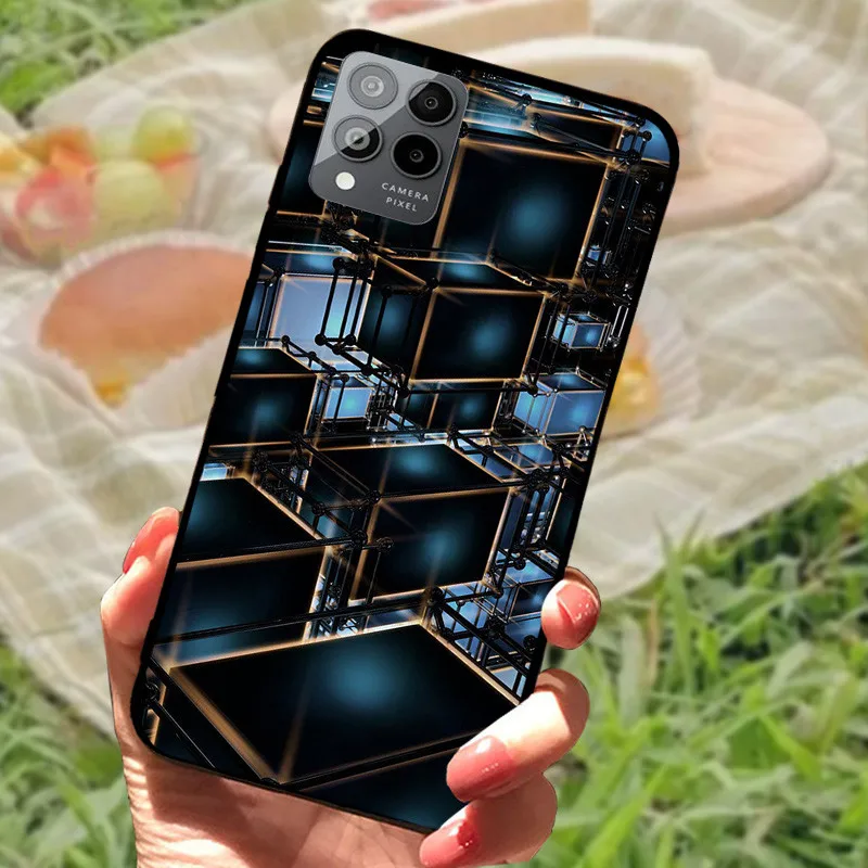 Для T-Mobile REVVL 6x Pro 5G Tphone мраморные черные силиконовые мягкие чехлы с рисунком для