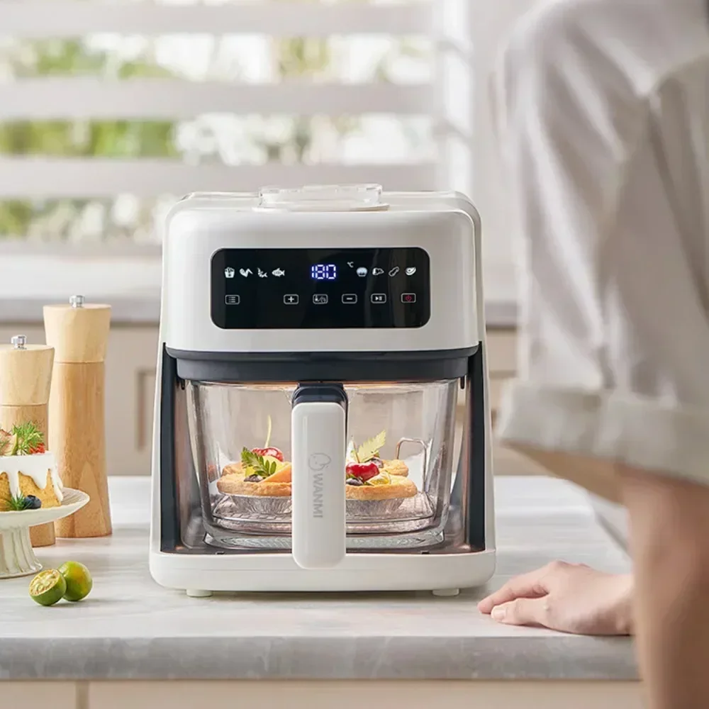 Фритюрница с распылителем бытовая прозрачная электрическая духовка большой