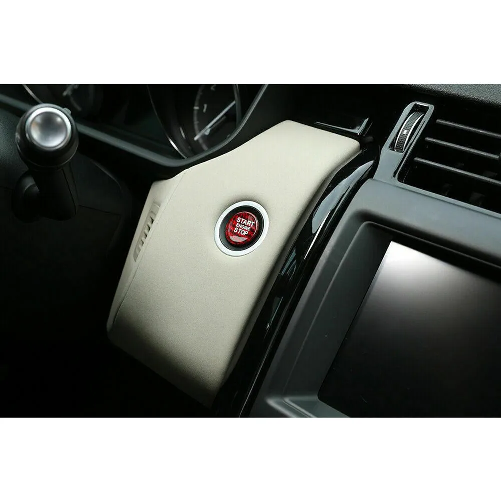 

Range Rover Button Cover Start Stop Car Carbon Fiber Discovery Engine Evoque For Land Rover