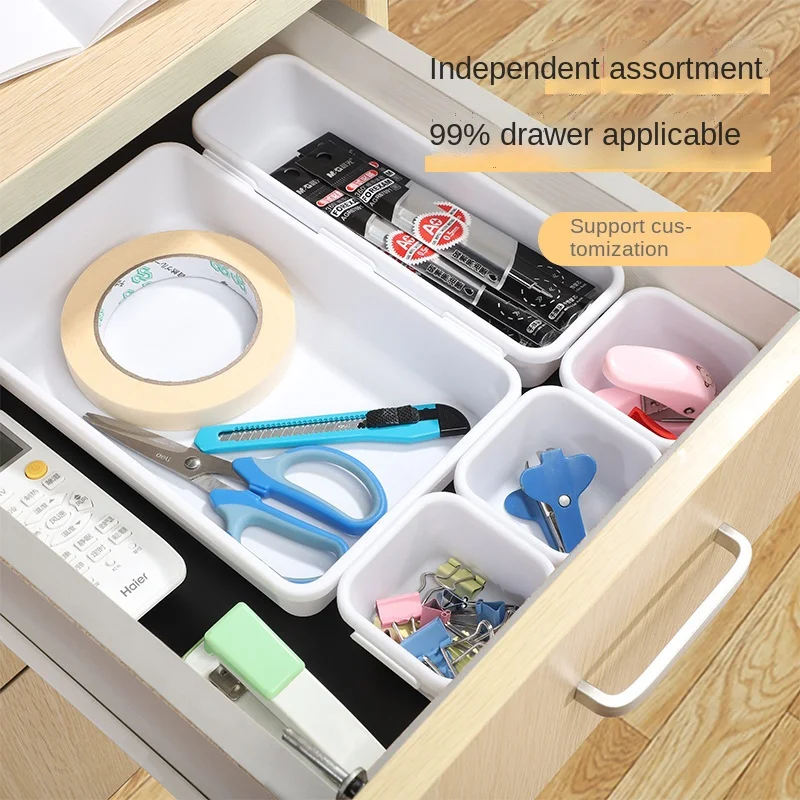 

Office Household Goods Plastic Storage Drawer Type Storage Box Free Combination Separation Cosmetic Storage Box Storage Drawer
