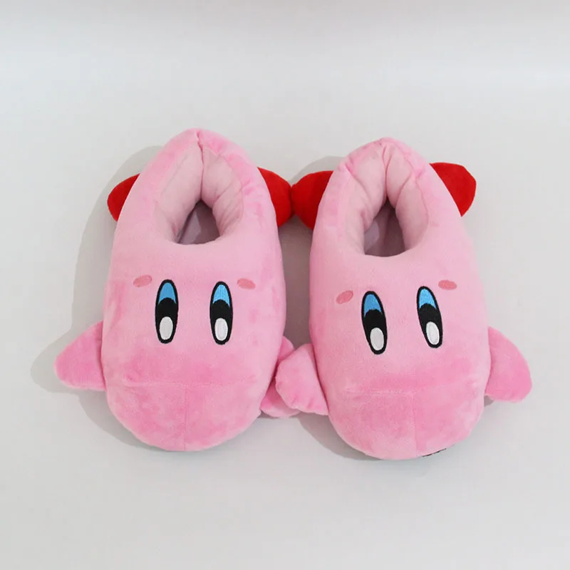 

Anime Star Kirby Cute Plush Slippers 2022 New Cotton Slippers Kirby Pink Cotton Shoes To Keep Warm In Home Winter