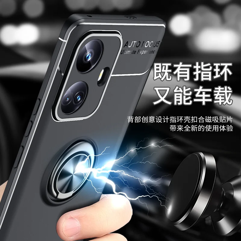 For Realme 10 Pro Plus Case for Realme 10 Pro Plus Cover Funda Shell Megnet Stand Soft Phone Bumper For Realme 10 Pro Plus