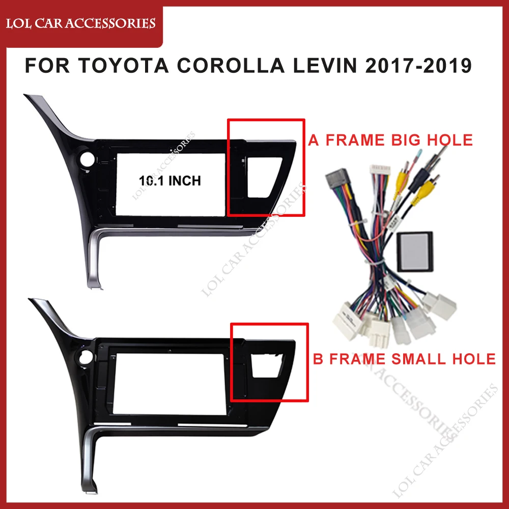 Автомобильный радиоприемник 10 1 дюйма для TOYOTA Corolla Levin 2017-2019 панель рамка