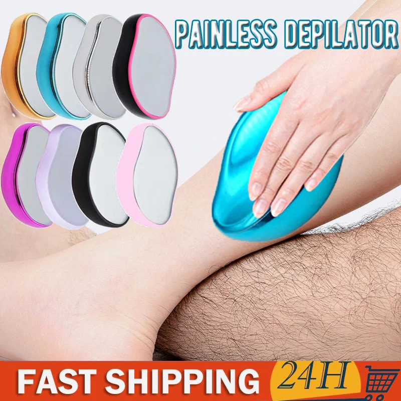 

Crystal Physical Hair Removal Eraser Glass Hair Remover Painless Epilator Easy Cleaning Reusable Body Care Depilation Tool