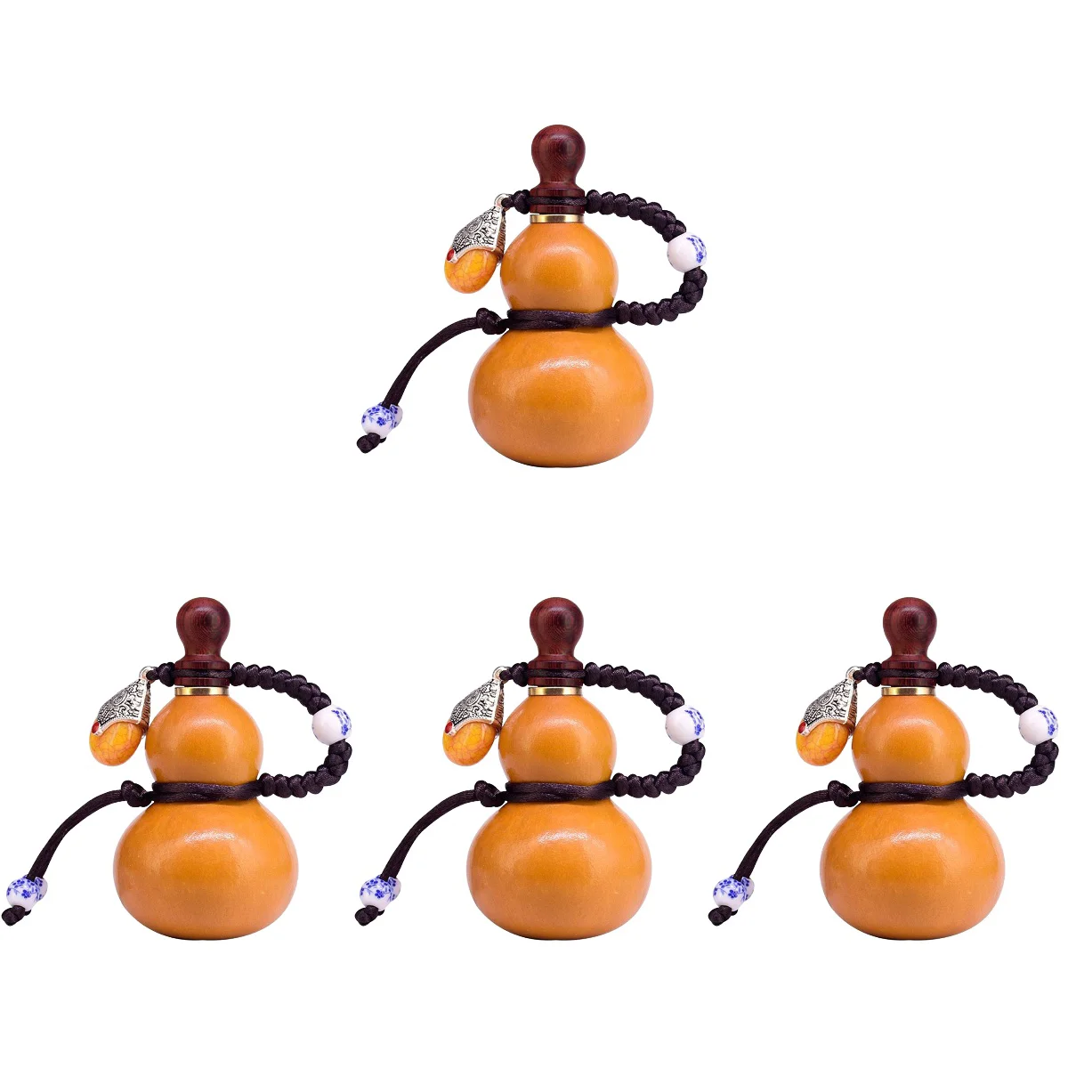 

4pcs Practical Container Natural Gourd Decor Holder Bottle Gourd Decor