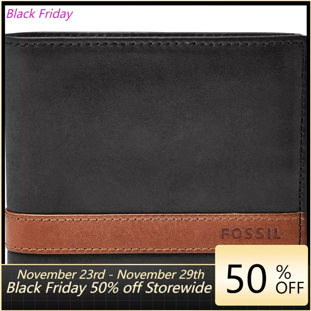 

Men's Leather Slim Minimalist Money Clip Bifold Front Pocket Wallet，Men's Card Wallet, Luxury Card Wallet, Retro Card Wallet