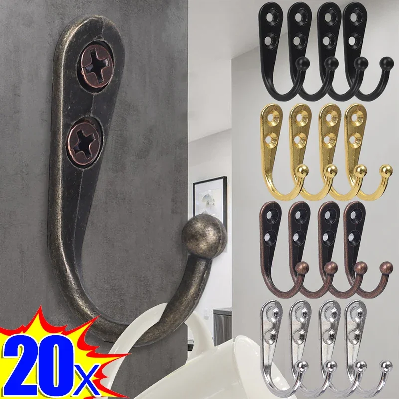 20-1 шт. маленькие антикварные крючки настенная вешалка деревянные ювелирные