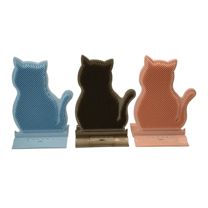 

Pet Cat Scratching Rubbing Hair Device Fixed Door Seam Cat Removal Comb with Mint Anti-itching Massage BrushToy Pet Supplies