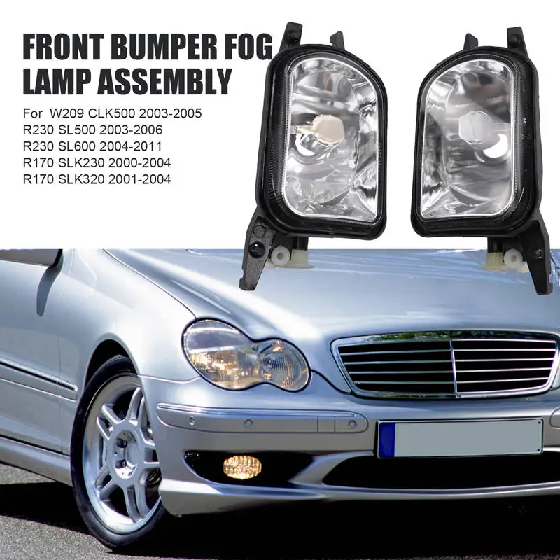 Передний бампер противотуманная деталь в сборе для Benz W203 C230 C240 C320 C350 W215 CL500 CL600 W209