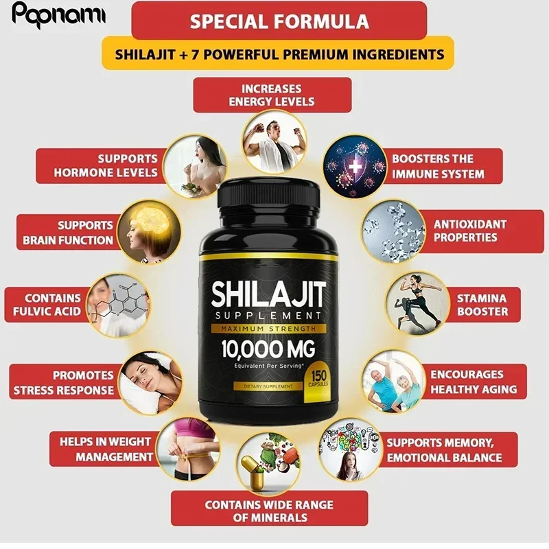 100% с ложкой из нержавеющей стали органический SHILAJIT