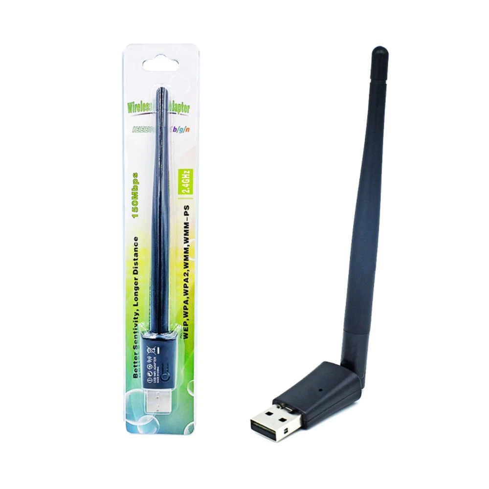 Беспроводная сетевая карта USB Wi-Fi адаптер 150 Мбит/с для ПК Ethernet приемник