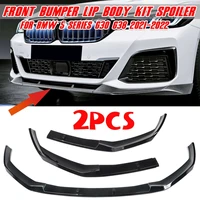 high quality 2xcar front bumper lip body kit splitter spoiler protector cover diffuser guard for bmw 5 series g30 g38 2021 2022