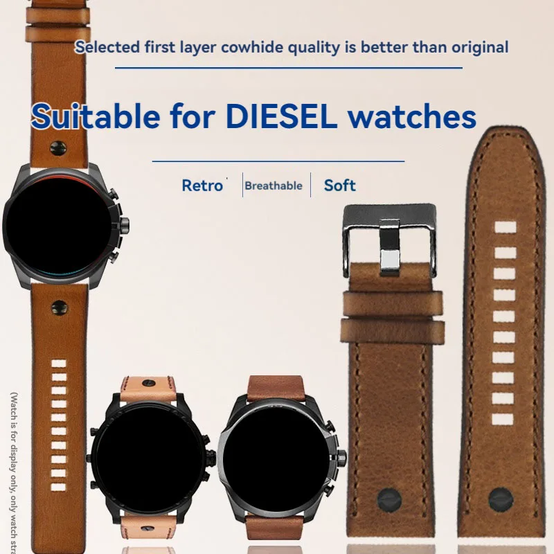 Ремешок для часов Diesel DZ4318 4323 4433 4476 22 24 26 28 мм