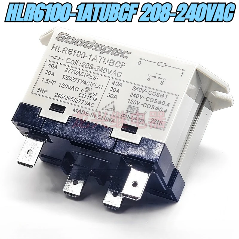 Новый, 1 шт.лот, HLR6100-1ATUBCF, 208-240 В переменного тока, 40 А, 4 контакта (art.: 3920d4bfdc249) - 3920d4bfdc249