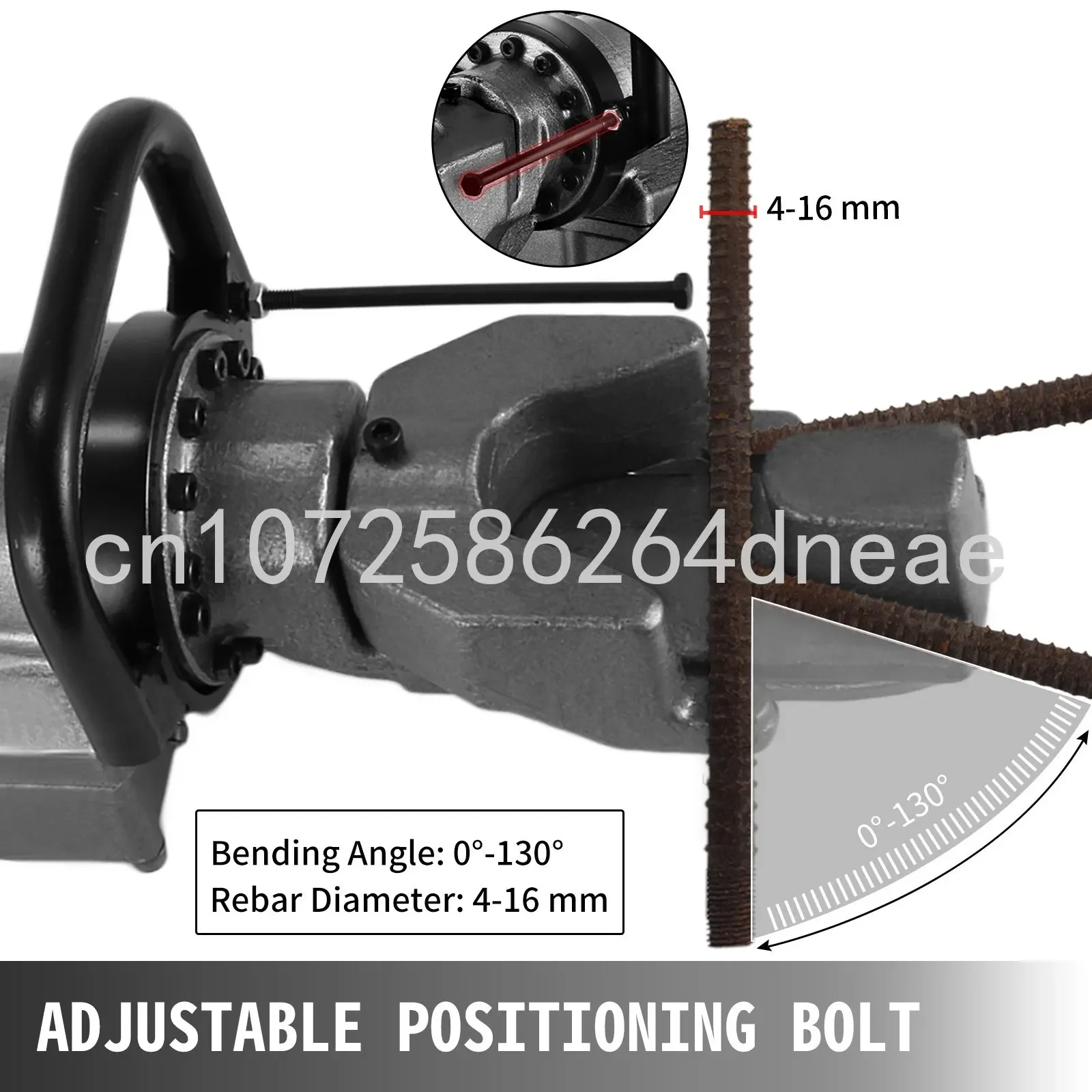 900 Вт Электрический гибочный станок для арматуры стальной Rb16mm( 5/8 &quot)