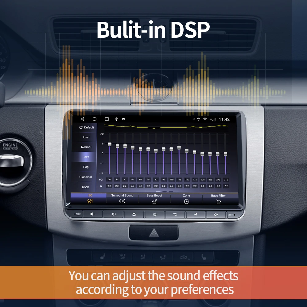 2din Android для Volkswagen VW Polo Jetta Skoda Octavia 2 Golf 5 7 Touran Автомагнитола мультимедийный плеер